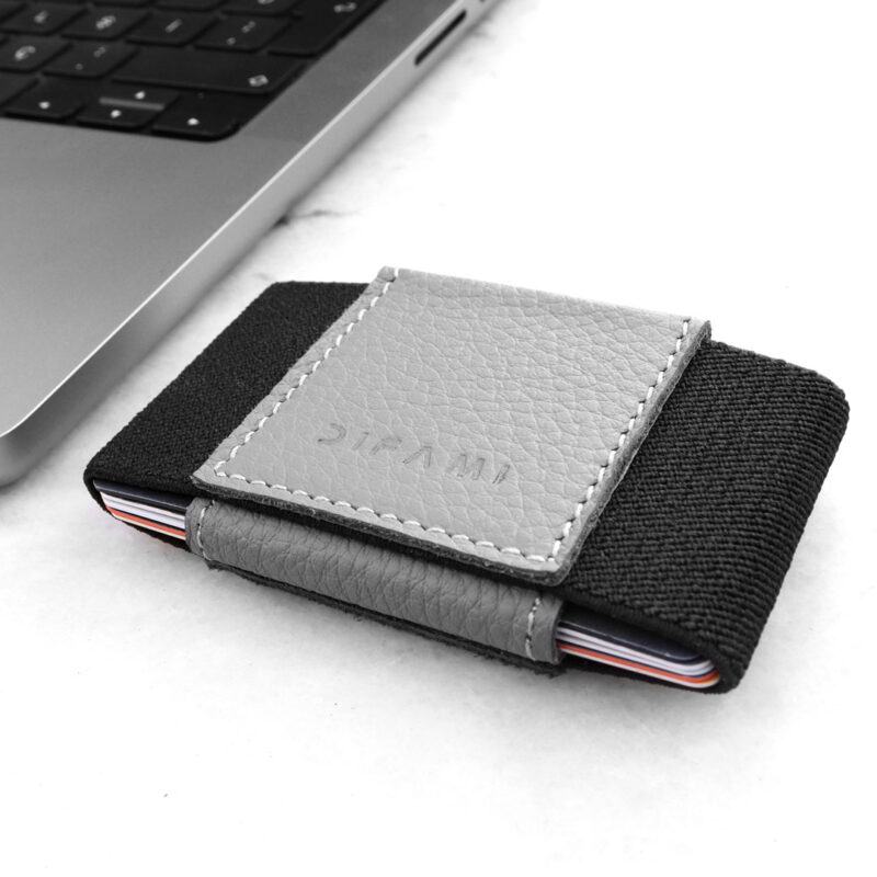 Minimal deri Cüzdan Gri