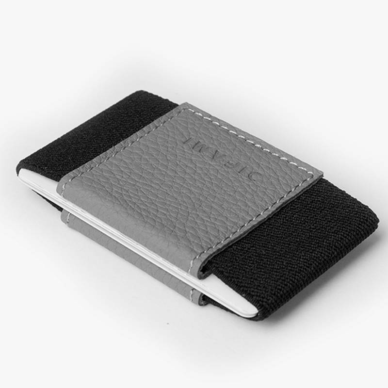 Minimal Deri Cüzdan Kartlık Gri 2