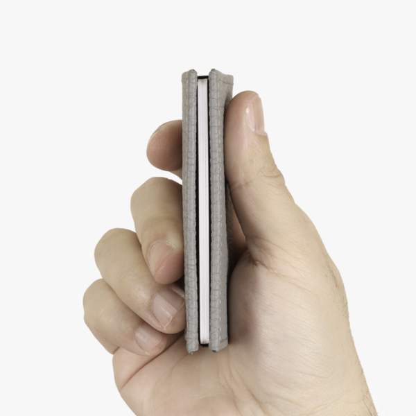 Difami Minimal Pro Deri Cuzdan gri-5